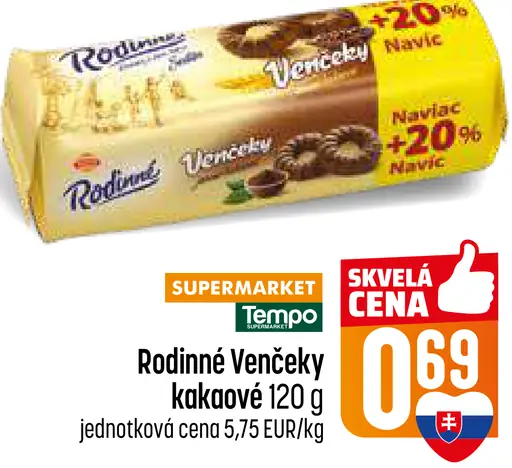 Rodinné Venčeky kakaové sušienky