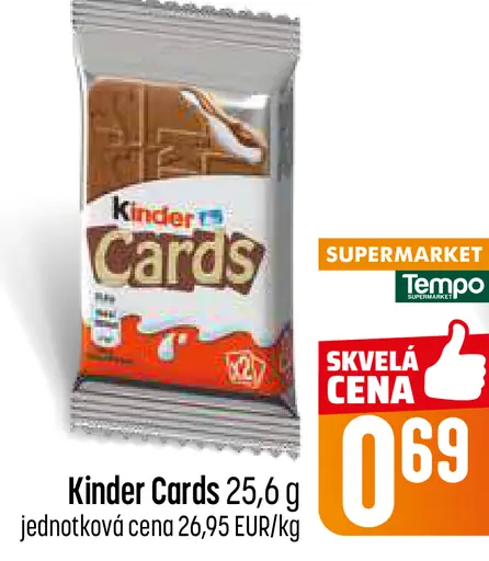 Kinder Cards sušienky