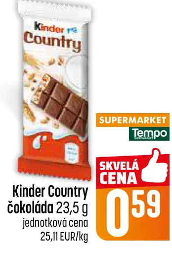 Kinder Country čokoláda