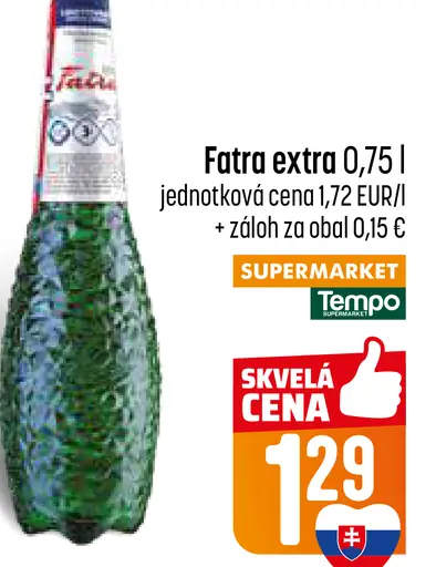 Fatra extra perlivá minerálna voda