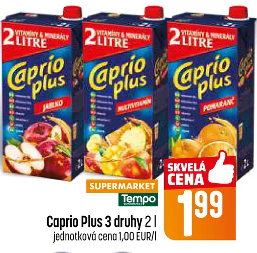 Caprio Plus nápoj 3 druhy