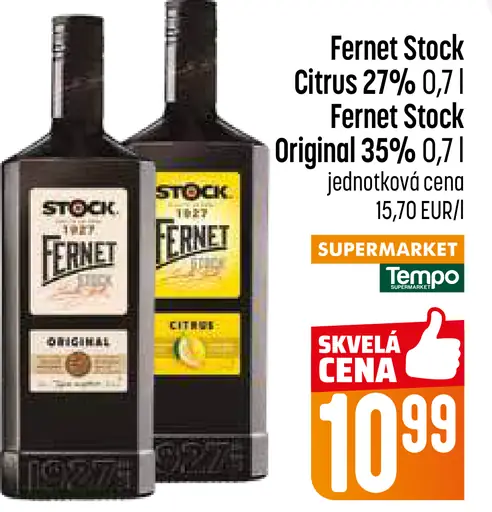 Fernet Stock Original 35% likér