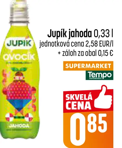 Jupík Jocko jahoda nápoj
