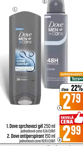 Dove sprchovací gél Men + care clean comfort