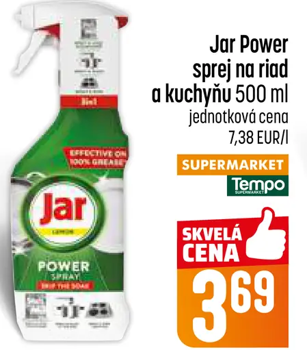 Jar Power sprej na riad a kuchyňu