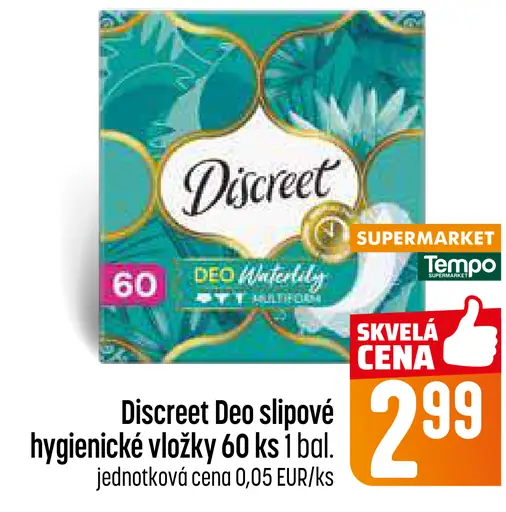 Discreet Deo slipové hygienické vložky