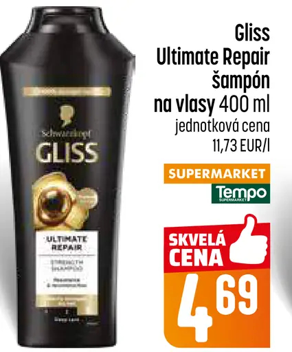 Schwarzkopf Gliss Ultimate Repair šampón na vlasy