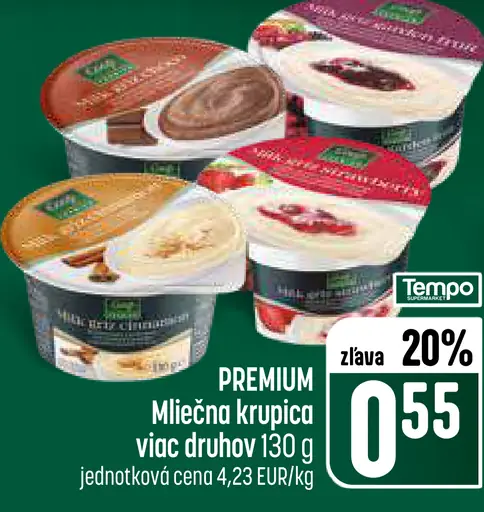 Tempo Premium mliečna krupica viac druhov