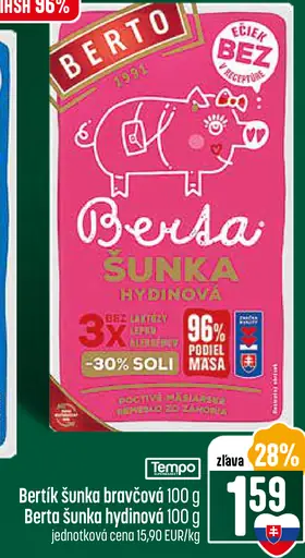 Berto Šunka hydinová