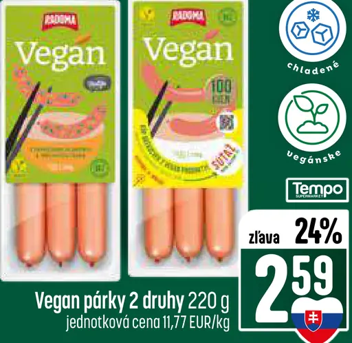 Aro vegan párky