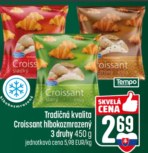 Tradičná kvalita Croissant hlboko zmrazený