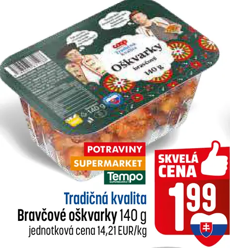 Tempo tradičná kvalita bravčové oškvarky