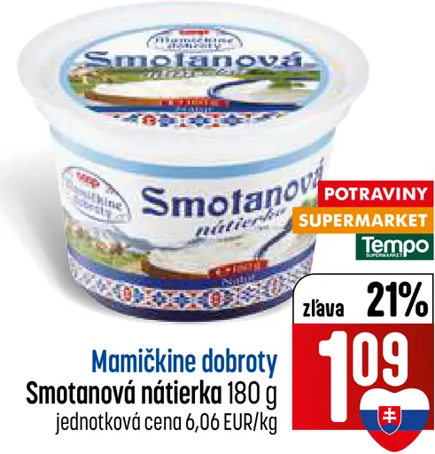 Mamičkine dobroty Smotanová nátierka