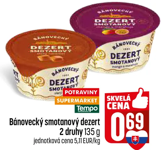 Bánovecký smotanový dezert