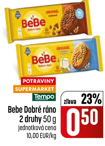 Bebe Dobré ráno NaMäkko sušienky rôzne druhy