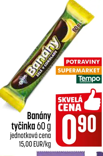 Banány cereálna tyčinka