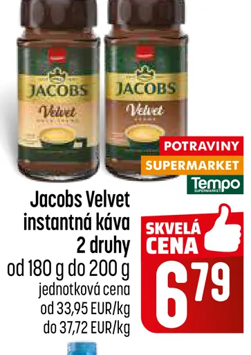 Jacobs Velvet instantná káva
