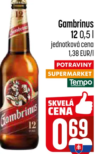 Gambrinus 12 pivo