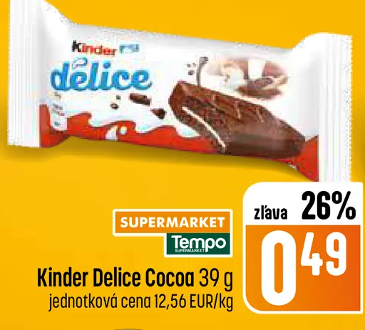 Kinder Delice Cocoa koláčik s kakaovou náplňou
