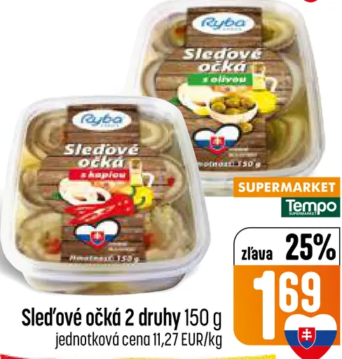 Rybex Sleďové očká 2 druhy