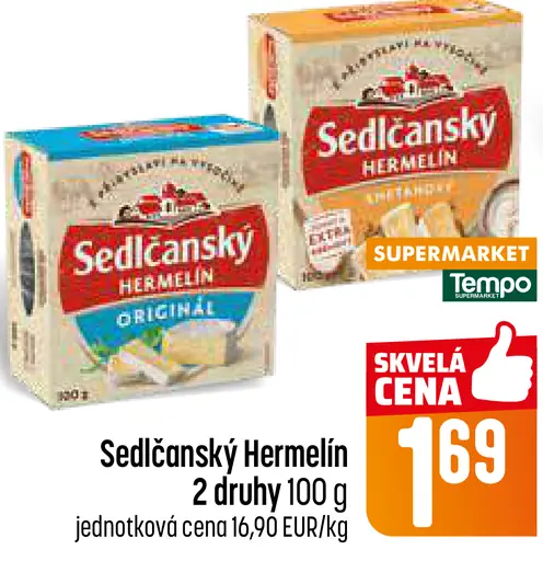 Sedlčanský Hermelín syr 2 druhy