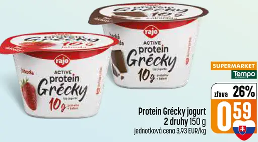 Rajo Active Protein Grécky typ jogurtu jahoda