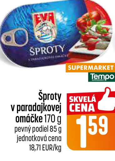 Šproty v paradajkovej omáčke