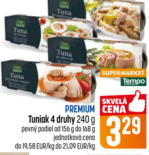 Premium tuniak v konzerve