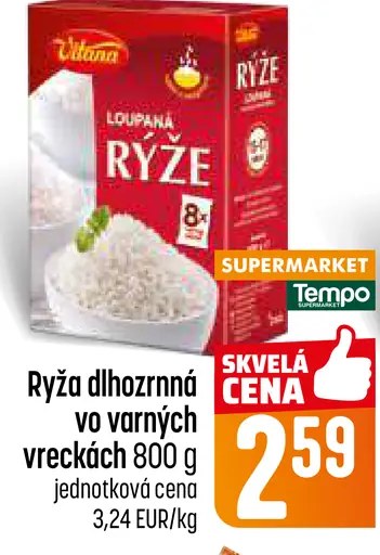Ryža dlhozrnná vo varných vreckách