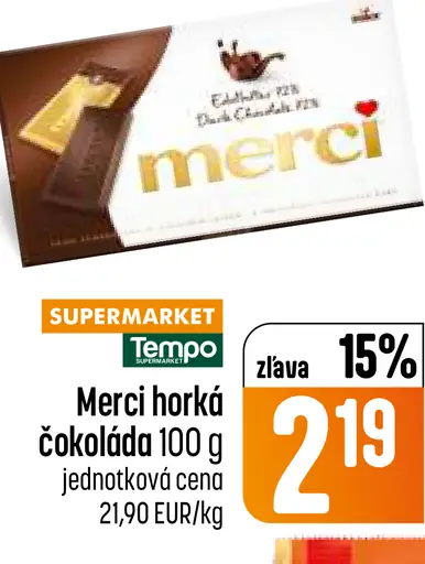 Merci horká čokoláda