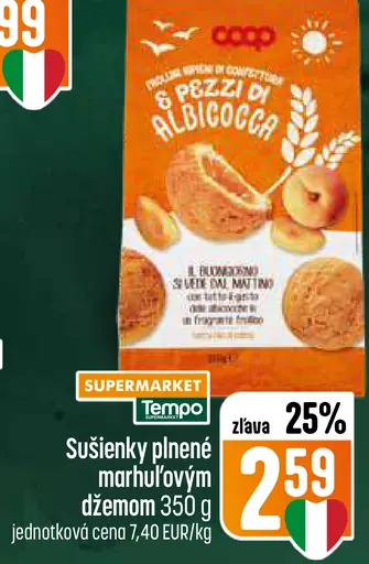 COOP Sušienky s kúskami marhule