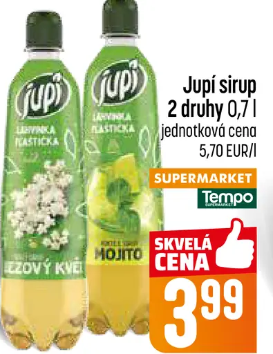 Jupí sirup nápojový koncentrát