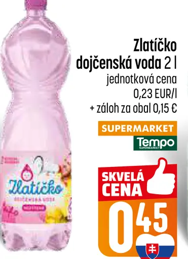 Zlatíčko dojčenská voda