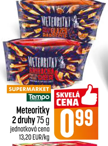 Meteority slaný snack