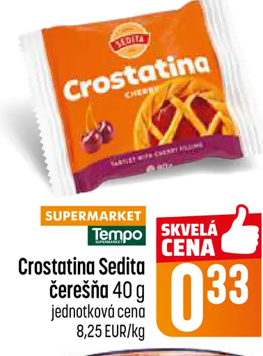Crostattina Sedita čerešňová oblátka