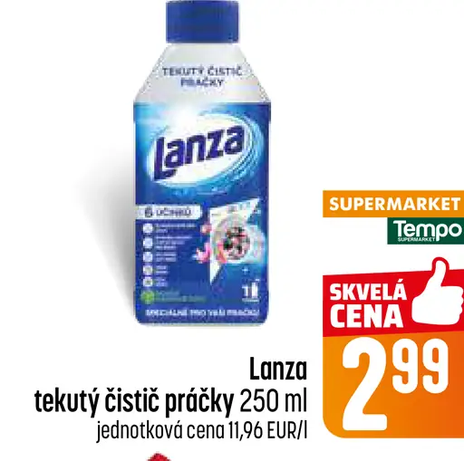 Lanza tekutý čistič práčky