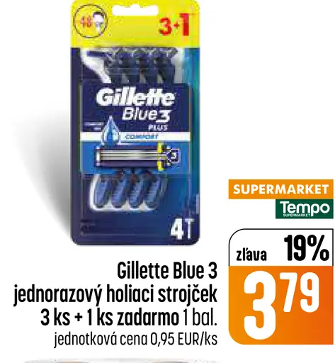Gillette Blue3 jednorazový holiaci strojček