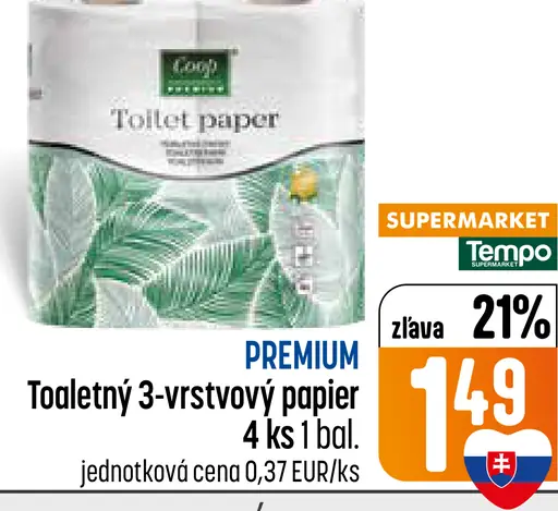 CBA Premium toaletný 3-vrstvový papier