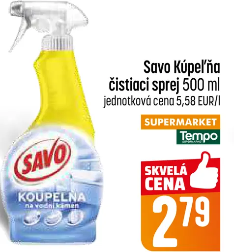 Savo Kúpeľňa čistiaci sprej