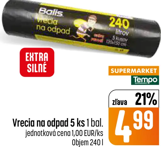 Balis vrecia na odpad extra silné