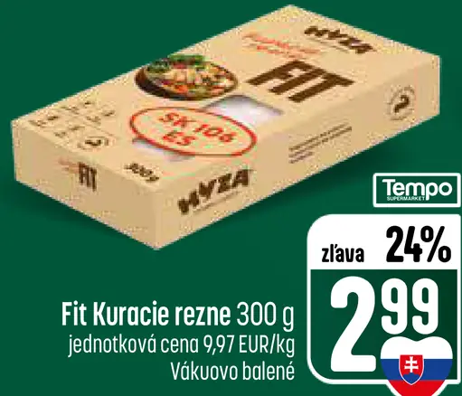 Fit kuracie rezne vákuovo balené