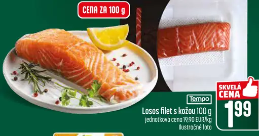 Losos fileta s kožou