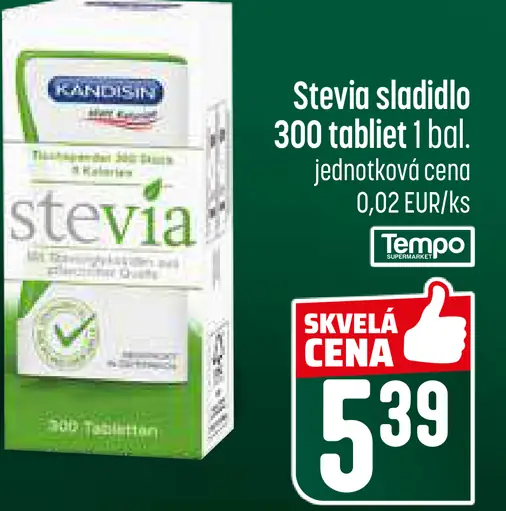Kandisin Stevia sladidlo tablety