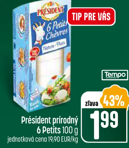 Président prírodný syr 6 Petits