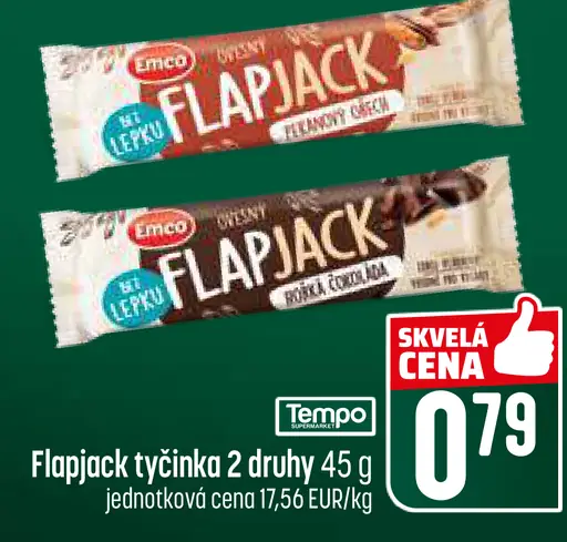 Emco Flapjack tyčinka 2 druhy