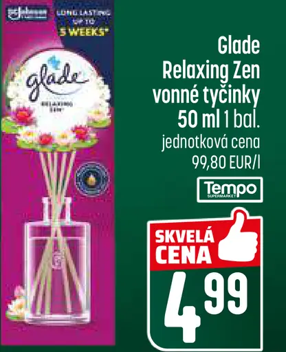 Glade Relaxing Zen vonné tyčinky