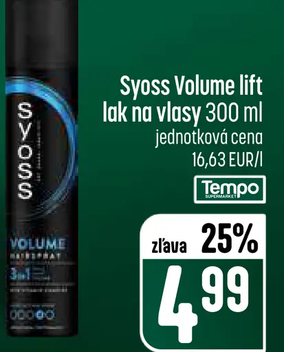 Syoss lak na vlasy Volume Lift