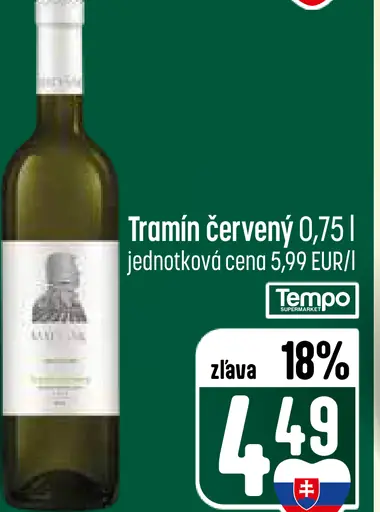 Tramín červený víno