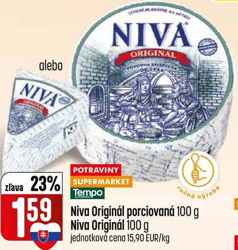 Niva Original porciovaná syr