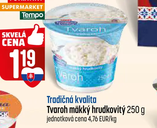 Tvaroh mäkký hrudkovitý